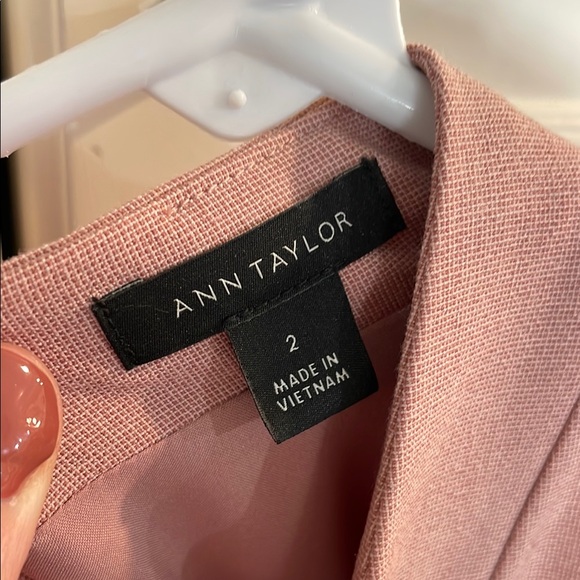 Dusty Pink Plunge Neck Midi Dress - Picture 2 of 5